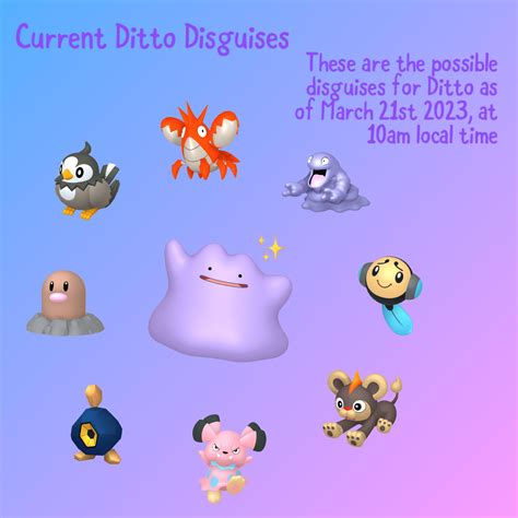 ditto fangen pokemon go|Current Ditto Disguises